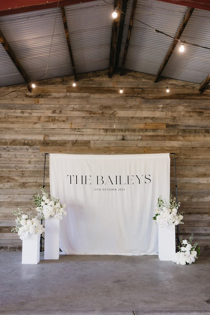 Linen Banner Backdrop