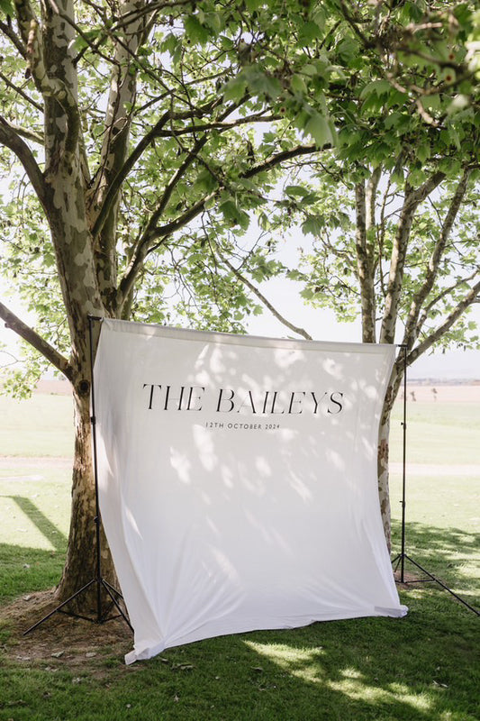 Linen Banner Backdrop