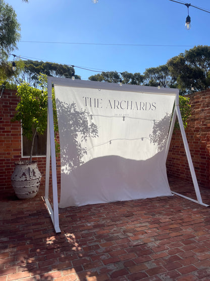 Linen Banner Backdrop