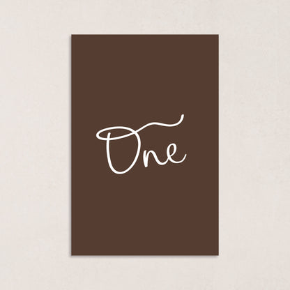All I Want Table Numbers