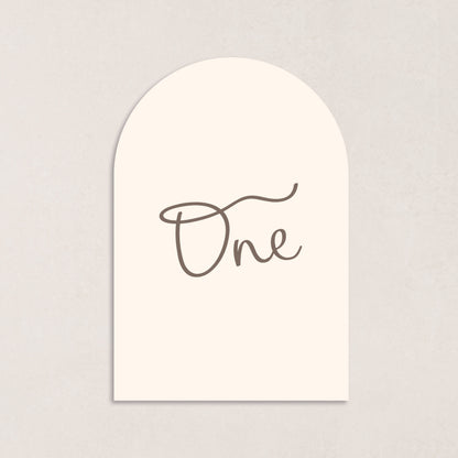 All I Want Table Numbers