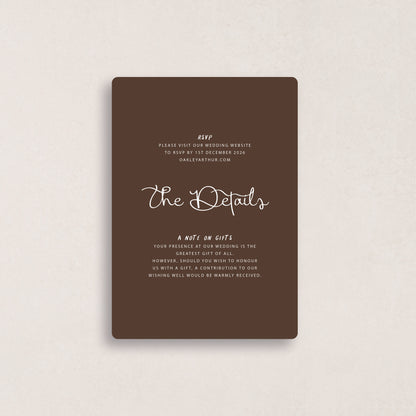 All I Want Details Card