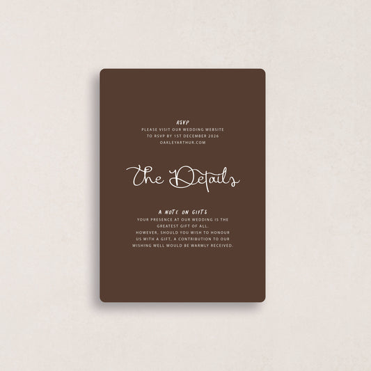 All I Want Details Card