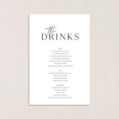 Laps Around The Sun Drink Menus