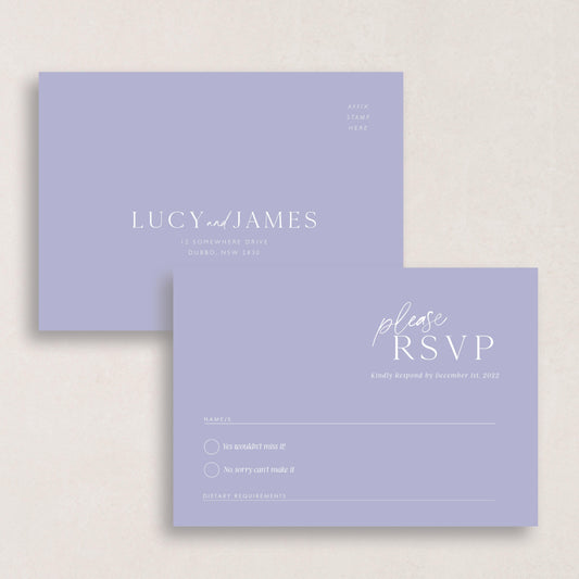 Laps Around The Sun RSVP Card