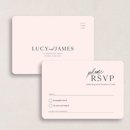 Laps Around The Sun RSVP Card