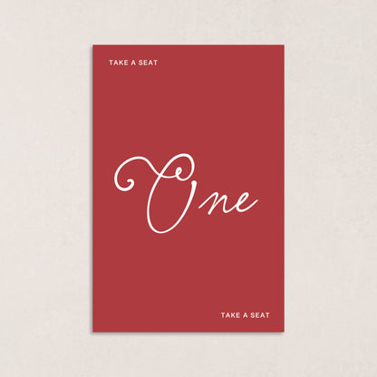 Endless Love Table Numbers