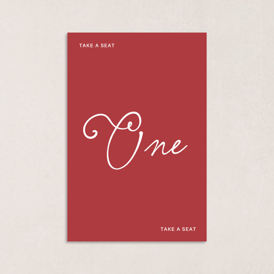 Endless Love Table Numbers