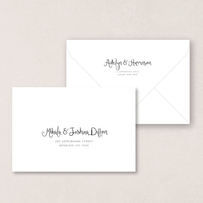 Love Song Envelope Printing