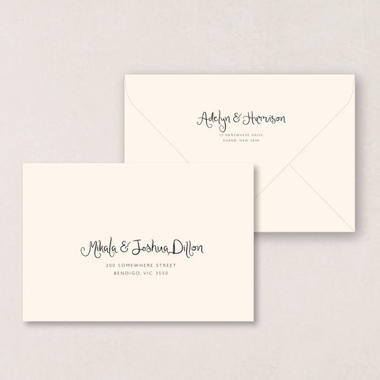 Love Song Envelope Printing