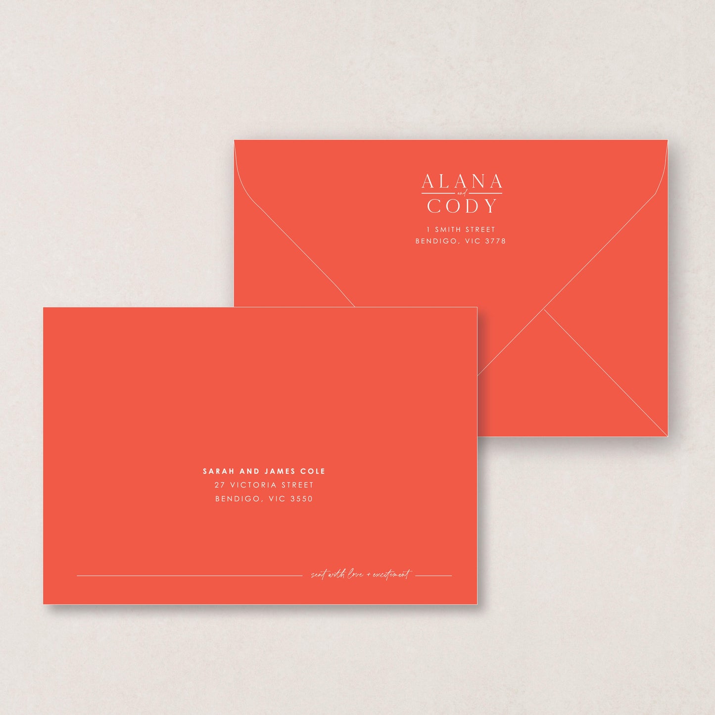 Honeymoon Envelope Printing