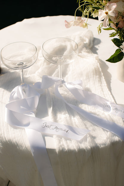 Marriage Certificate, Champagne Label & Ribbons