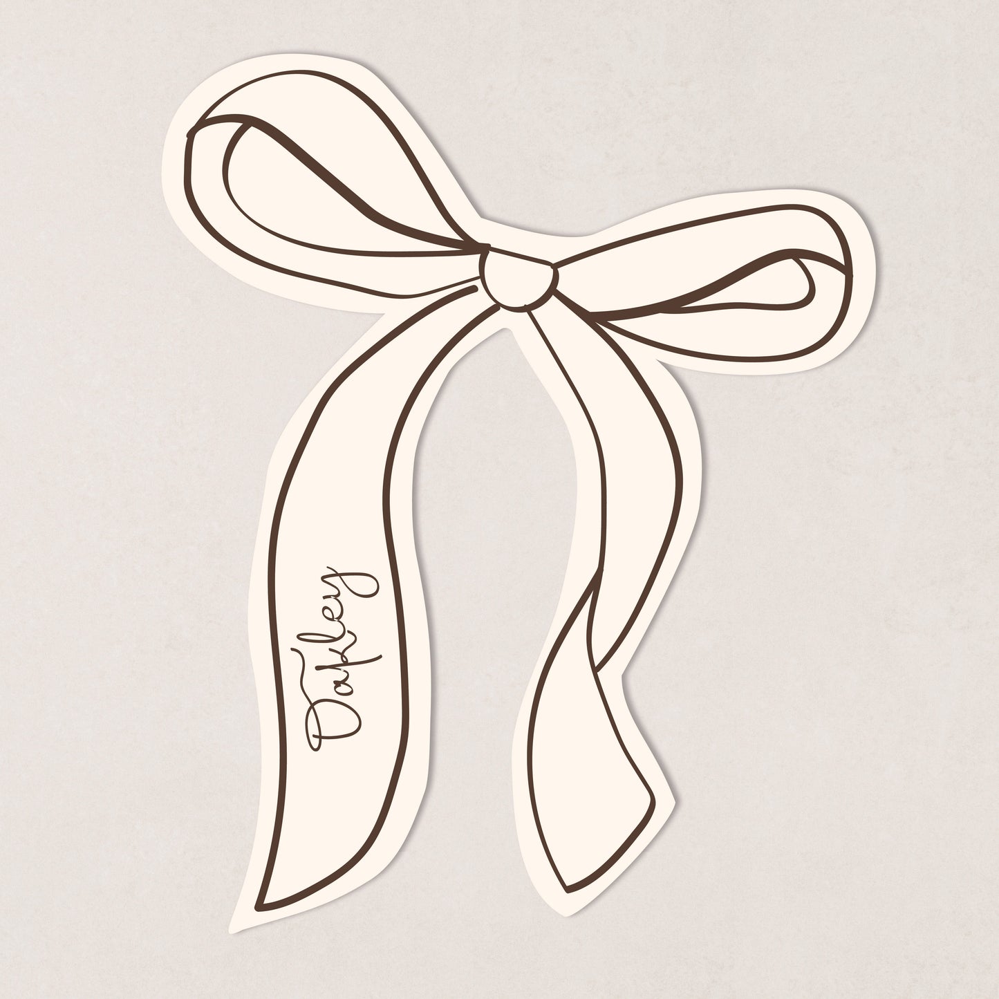 Bow Place Card