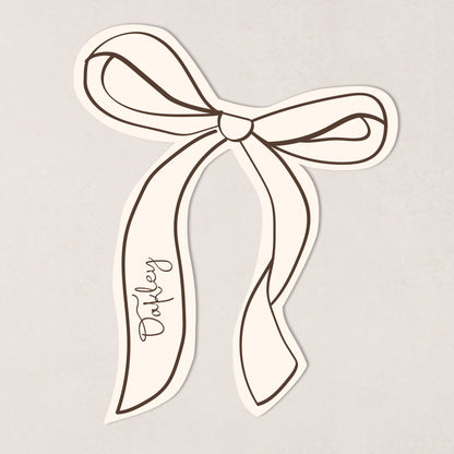 Bow Place Card