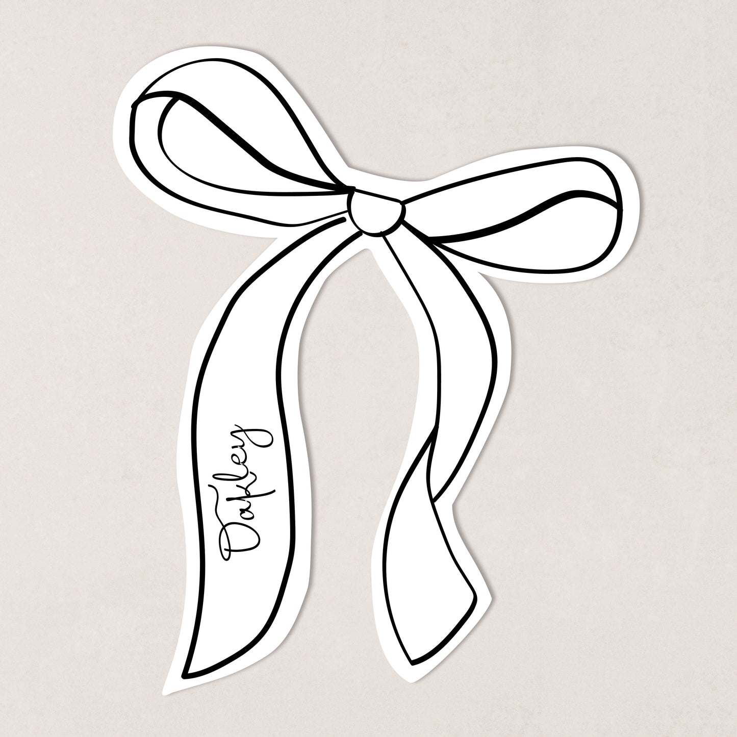 Bow Place Card