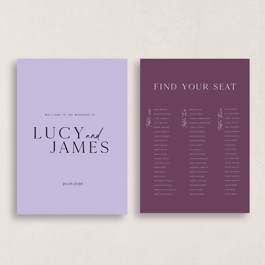 Love Like This Welcome Sign & Seating Chart Combo