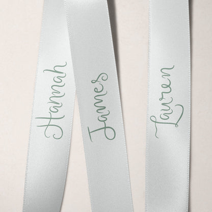 Printed Ribbon Place Cards