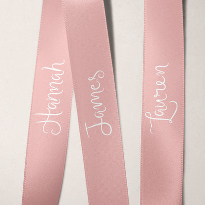 Printed Ribbon Place Cards