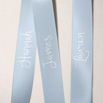 Printed Ribbon Place Cards