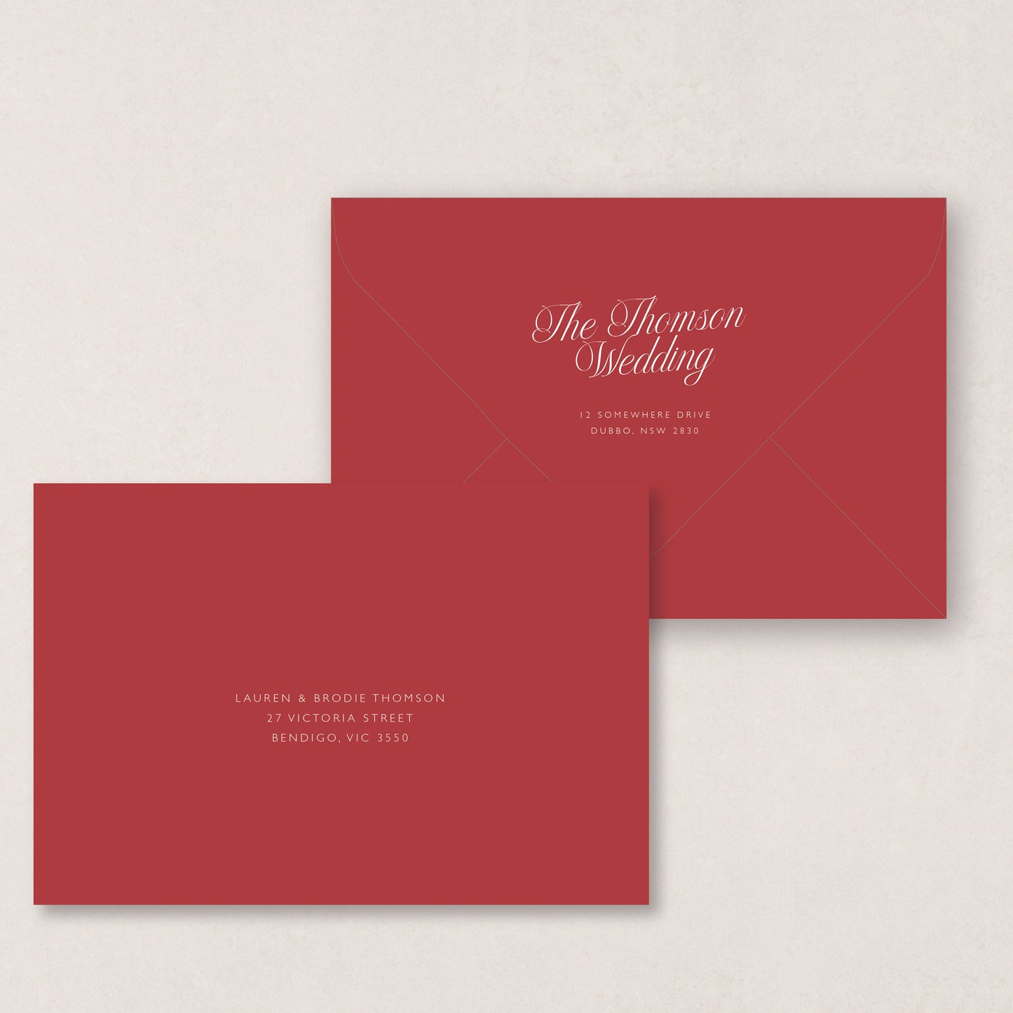 Script Envelope Printing