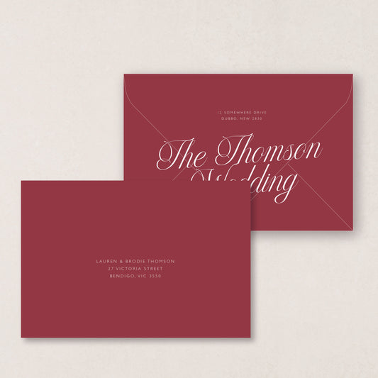 Script Envelope Printing