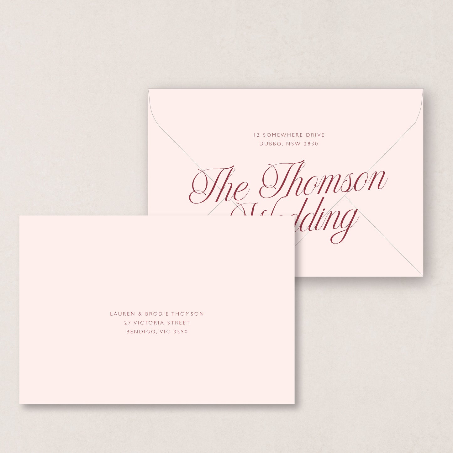 Script Envelope Printing