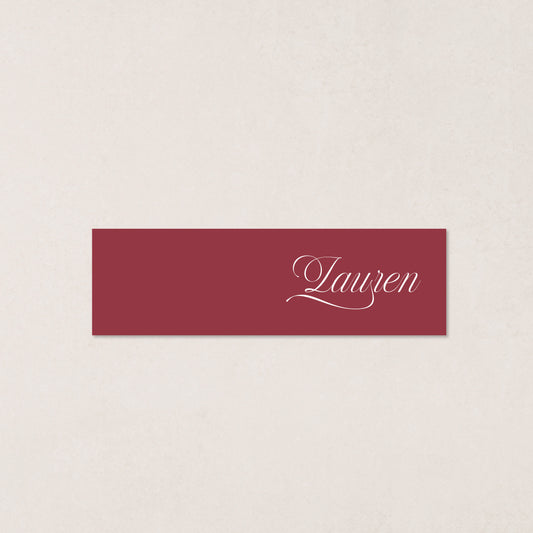 Script Place Card