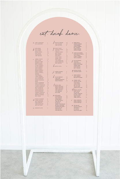 Dreamy Days Seating Chart