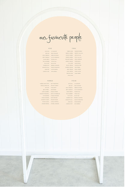 Love Song Seating Chart