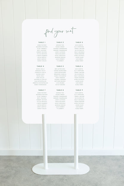 Loved Up Seating Chart