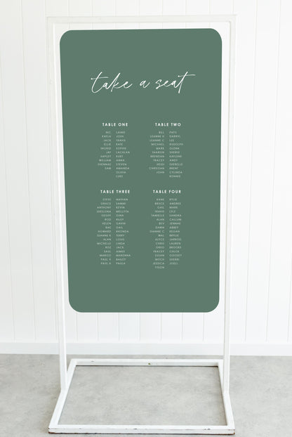 Honey Seating Chart