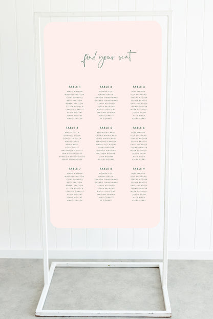 Loved Up Seating Chart