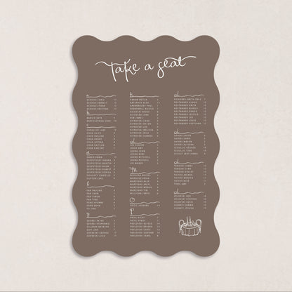 All I Want Seating Chart