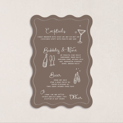 All I Want Drink Menus