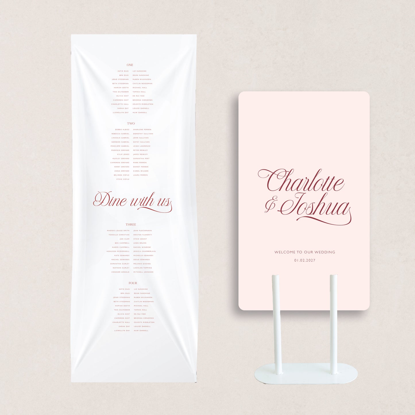 Script Cloth & Foam Board Combo