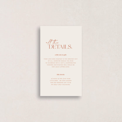 Only One Finer Details Card