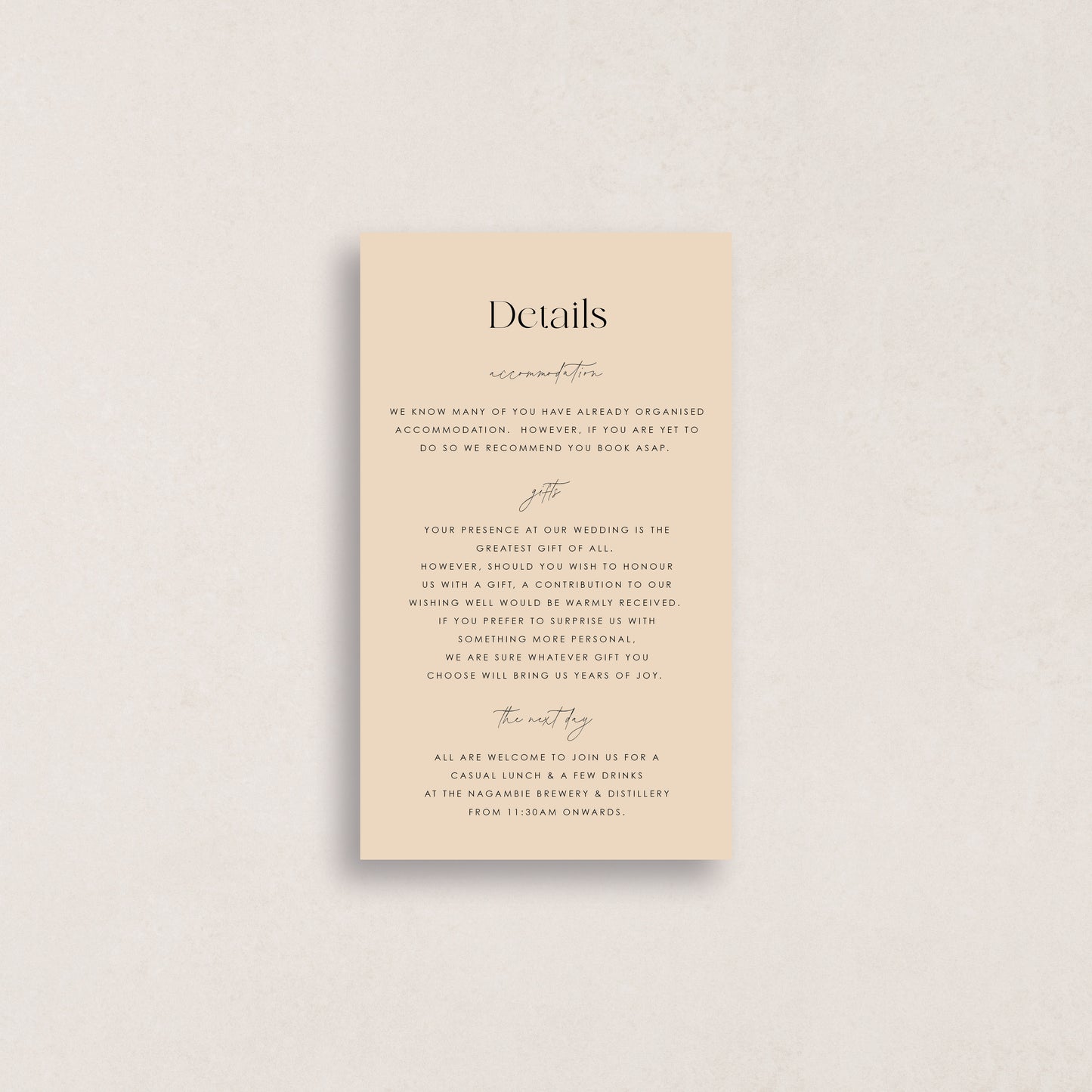 Love Like This Details Card