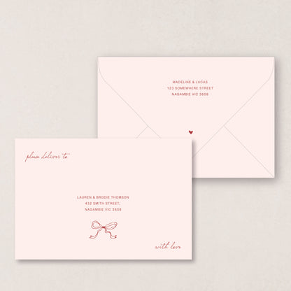 Endless Love Envelope Printing