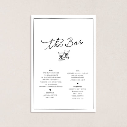 Endless Love Drink Menus