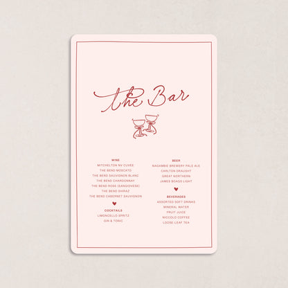Endless Love Drink Menus