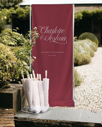 Script Cloth Sign