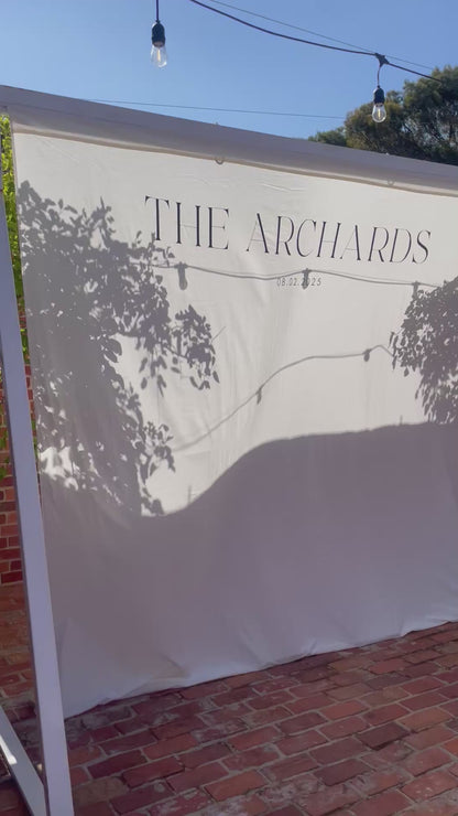 Linen Banner Backdrop