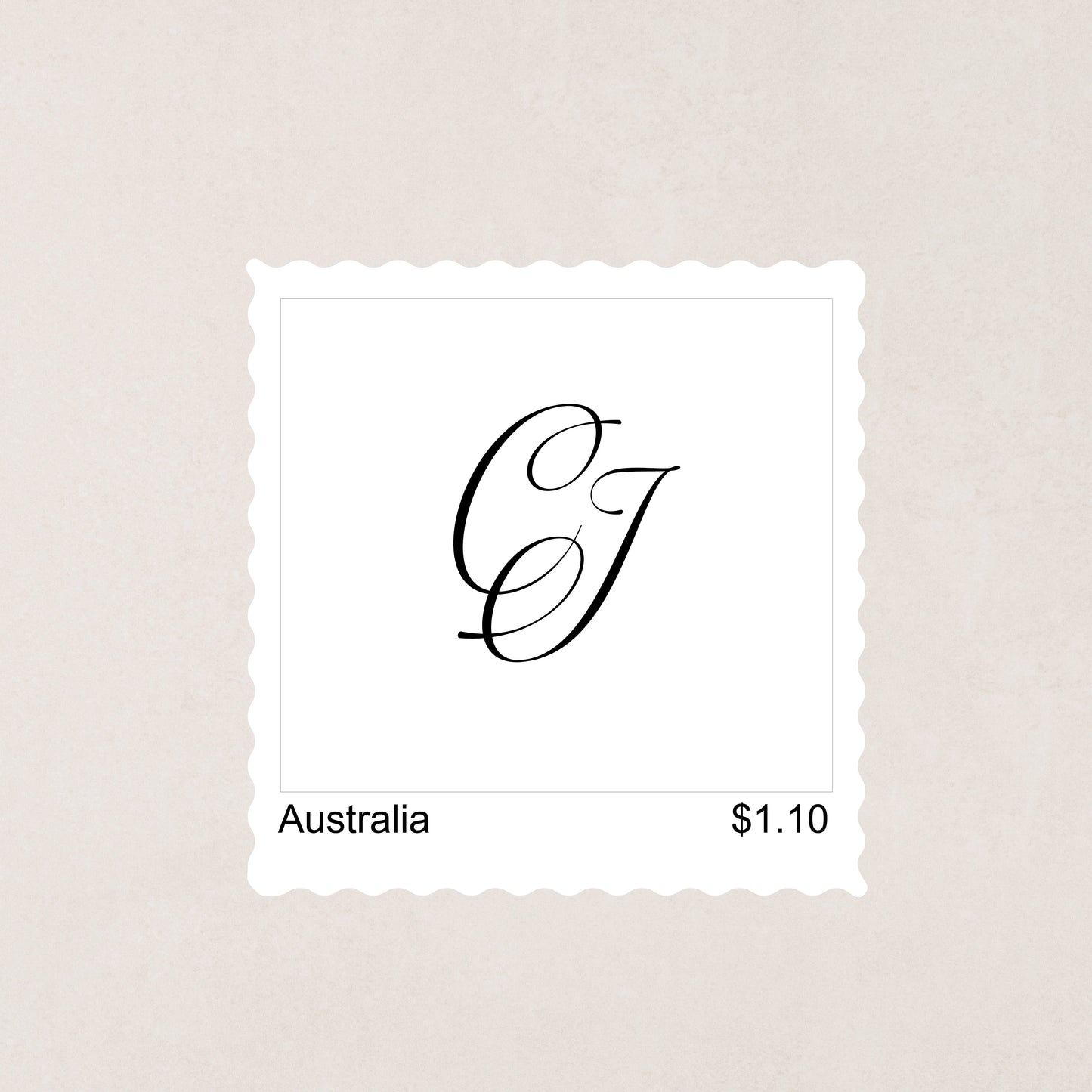 Script Stamp Design