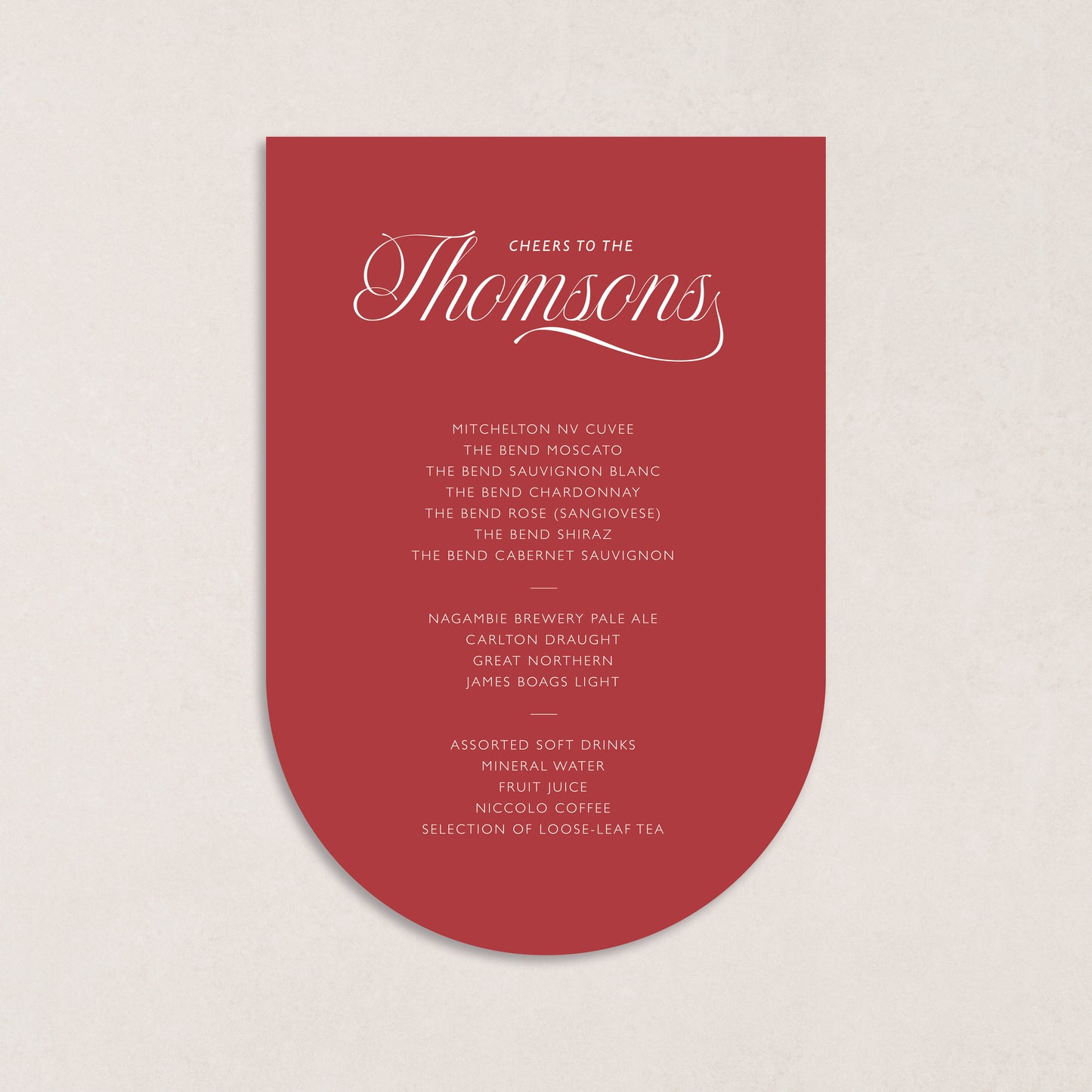 Script Bar Sign