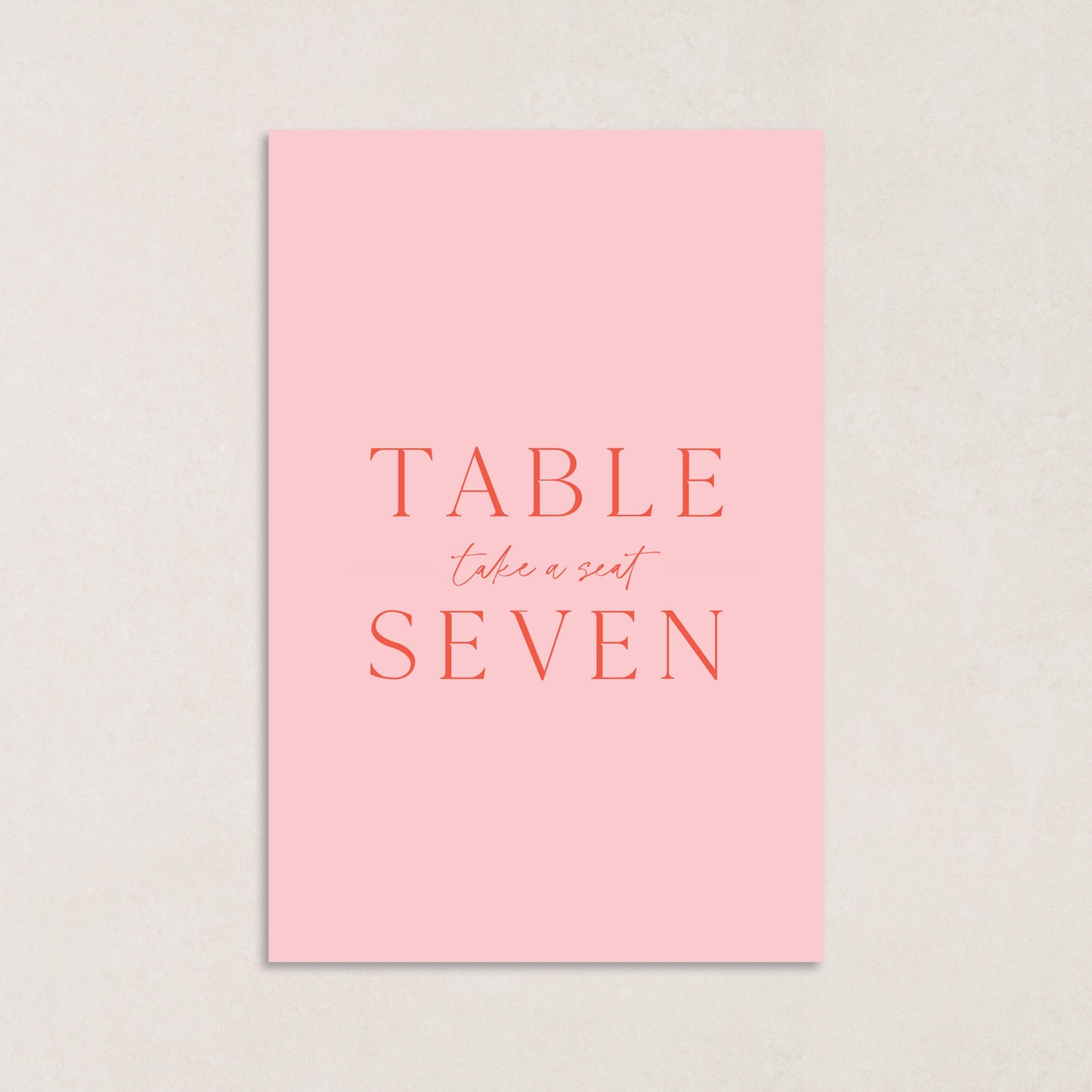 Honeymoon Table Numbers