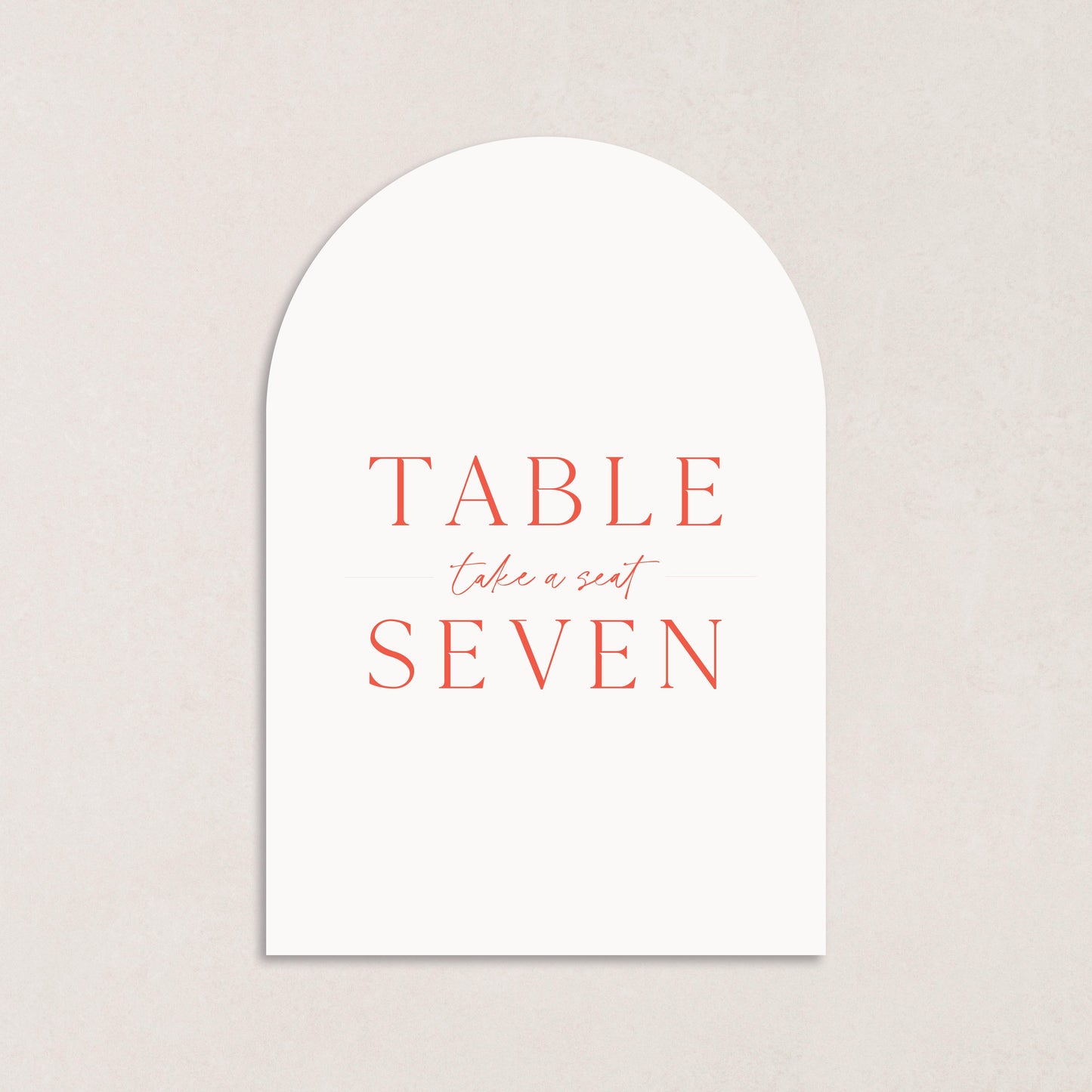 Honeymoon Table Numbers